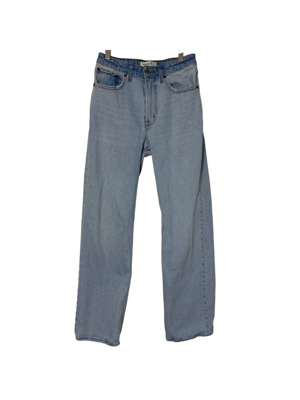 Abercrombie & Fitch Curve Love 90s Relaxed High Rise Jean 26/2r Light Wash
